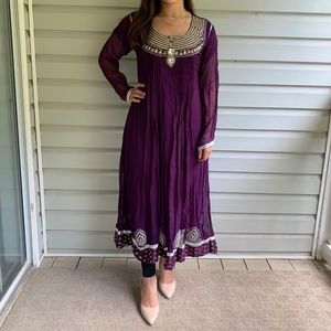 Purple Indian/Pakistani Anarkali Dress